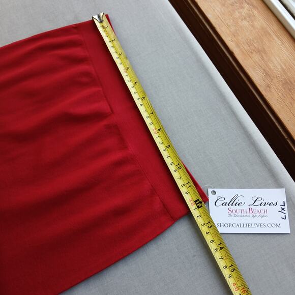 🔥SALE🔥 L/XL Callie Tamale: Red Hot Seamless Leggings footless elastic-free - Picture 6 of 9